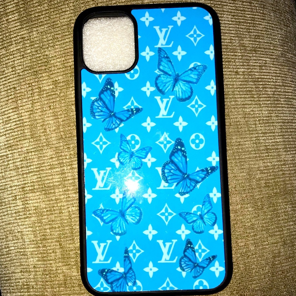 Blue butterfly iPhone 11 case